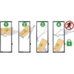 Korona Postbox XXL pakomātu kastēm un vēstulēm melna