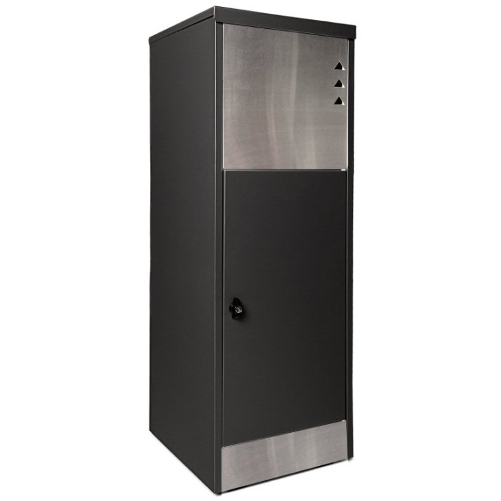 XL pakotnes pastkastīte ar gāzes spiediena atsperēm un nerūsējošā tērauda priekšpusi