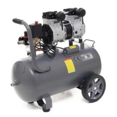 Oil-free compressor 50L, 290 l/min, 1.5 kW, 2 cylinders, 230V, 8 bar 2