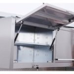 198 cm nerūsējošā tērauda darbnīcas ratiņi ar perforētu dēli un skapi, uz riteņiem