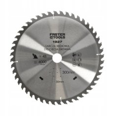Zāģripa kokam 300x30mm Z48 FASTER TOOLS