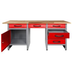 Darbnīcas mēbeļu komplekts Harry 160 cm Red 2