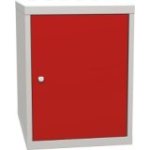 Pamata darbnīcas konteiners ar 1 durvīm un 2 plauktiem (metināti darba galdu komplekti)