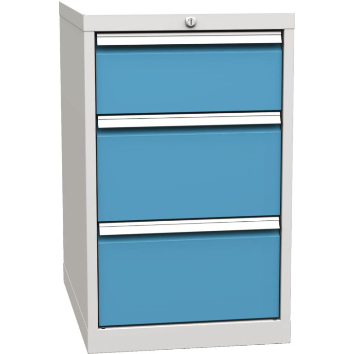 Pamata konteiners ar 3 atvilktnēm