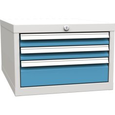 Zem darba virsmas piekarināms konteiners ar 3 atvilktnēm 2