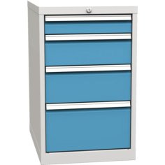 Pamata konteiners ar 4 atvilktnēm