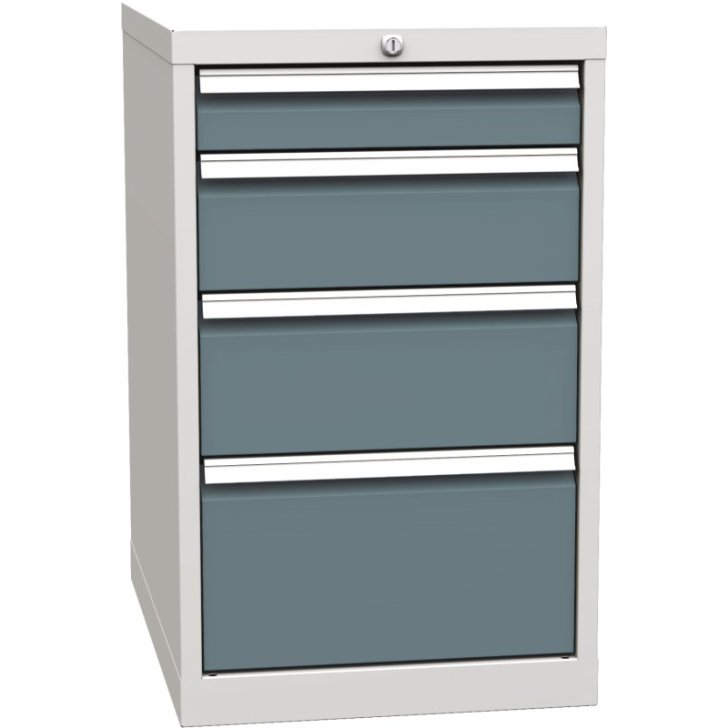 Pamata konteiners ar 4 atvilktnēm