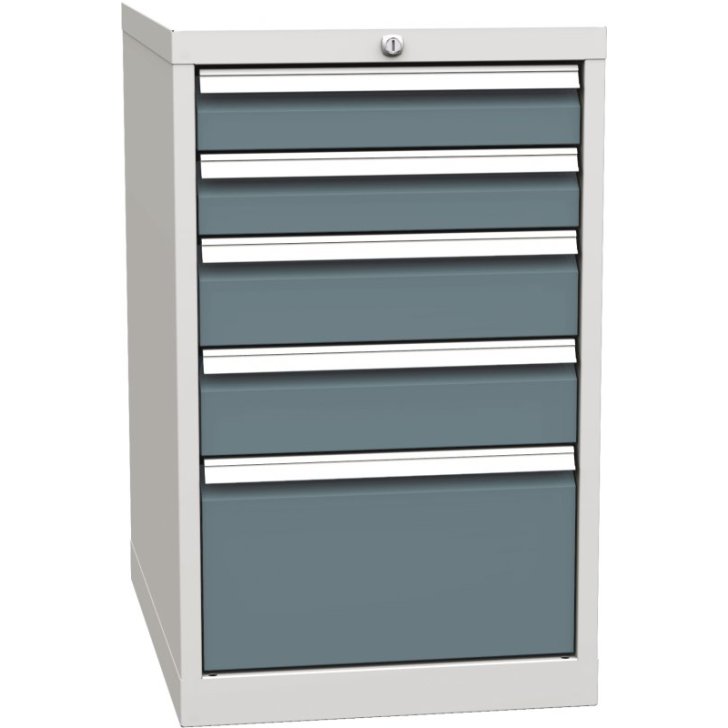 Pamata konteiners ar 5 atvilktnēm