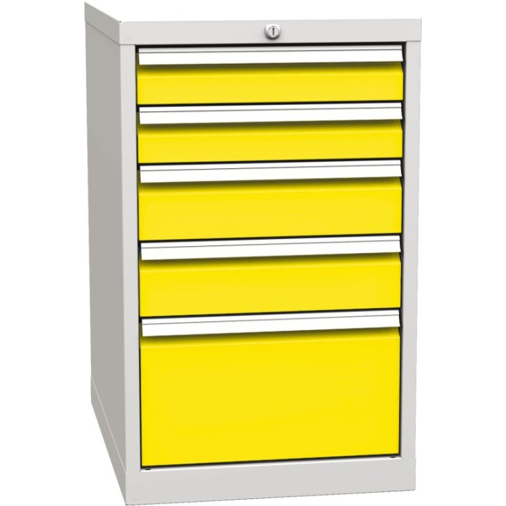 Pamata konteiners ar 5 atvilktnēm