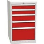 Pamata konteiners ar 5 atvilktnēm