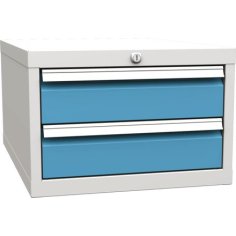 Zem darba virsmas piekarināms konteiners ar 2 atvilktnēm