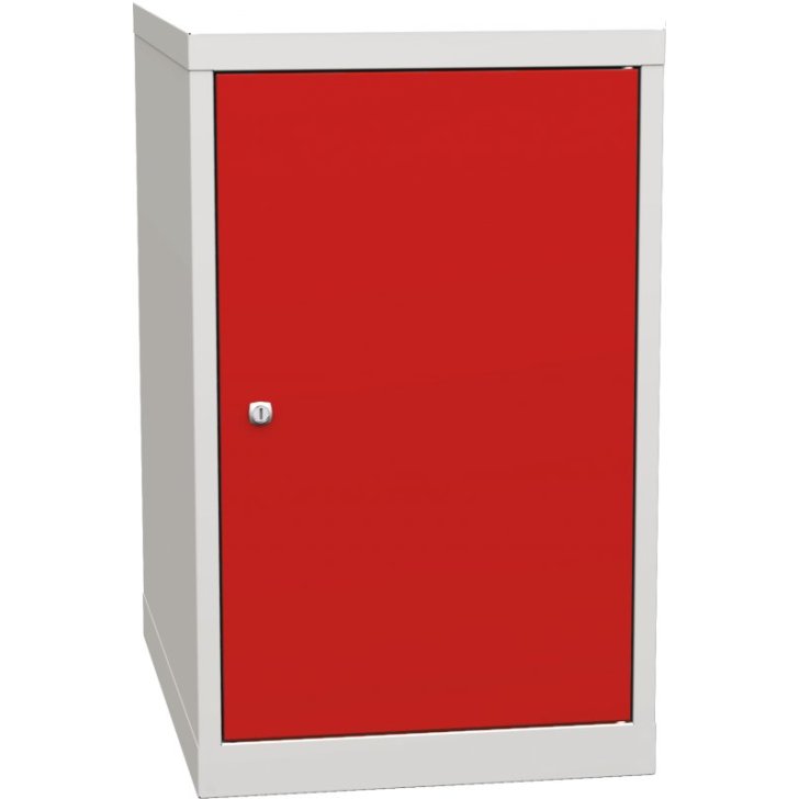 Pamata konteiners ar 1 durvīm un 2 plauktiem