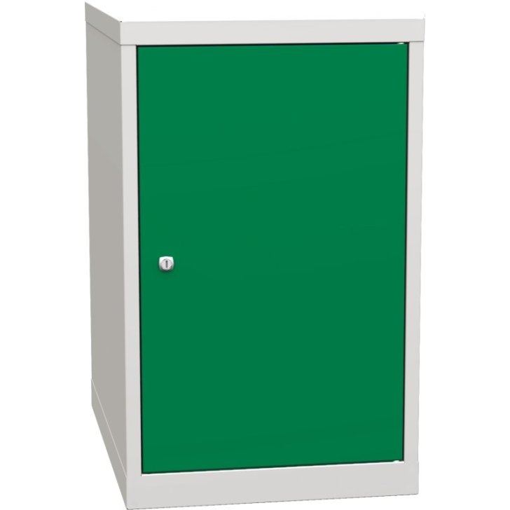 Pamata konteiners ar 1 durvīm un 2 plauktiem