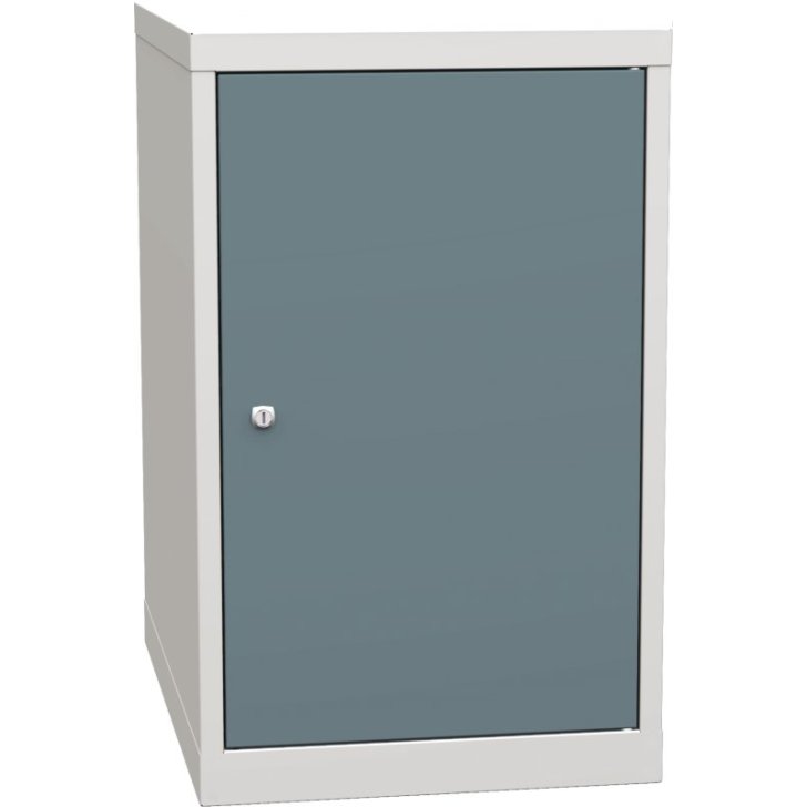 Pamata konteiners ar 1 durvīm un 2 plauktiem