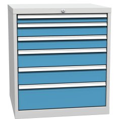 Atvilktņu konteiners ar 6 atvilktnēm 2