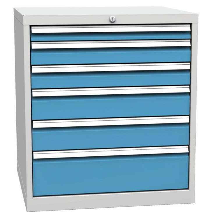 Atvilktņu konteiners ar 6 atvilktnēm