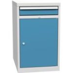 Pamata kombinētais konteiners ar 1 durvīm, 1 plauktu un 1 atvilktni