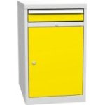 Pamata kombinētais konteiners ar 1 durvīm, 1 plauktu un 1 atvilktni