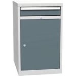 Pamata kombinētais konteiners ar 1 durvīm, 1 plauktu un 1 atvilktni