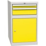 Pamata kombinētais konteiners ar 1 durvīm, 1 plauktu un 2 atvilktnēm