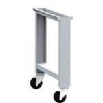 Ritošā kāja ar 2 griežamiem riteņiem ar bremzēm