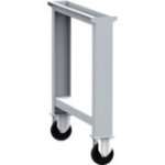 Ritošā kāja ar 2 fiksētiem riteņiem