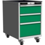 Mobilais konteiners ar 3 atvilktnēm