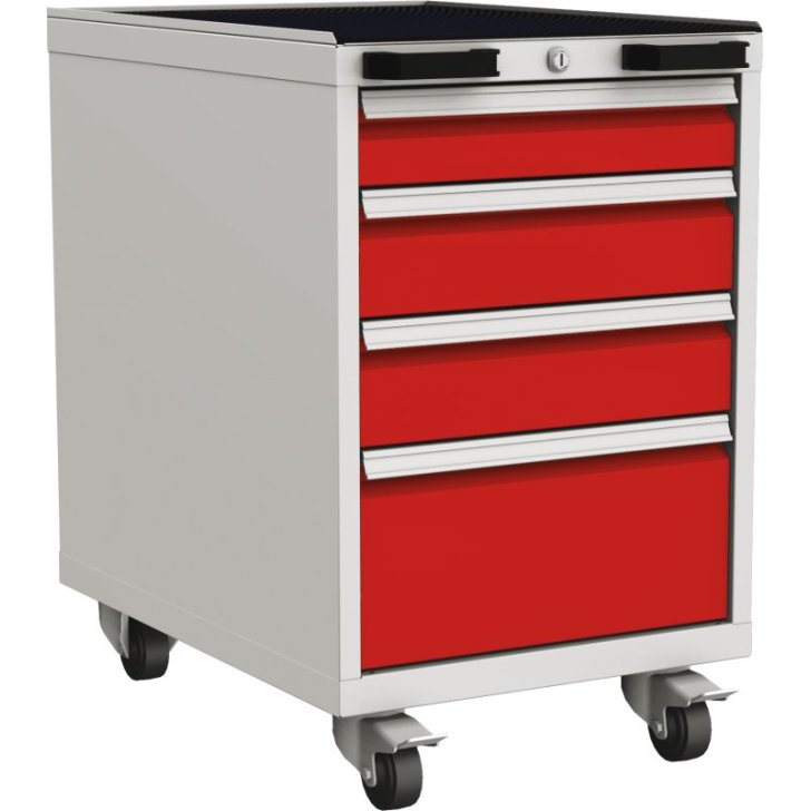 Mobilais konteiners ar 4 atvilktnēm