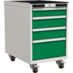 Mobilais konteiners ar 4 atvilktnēm