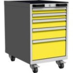 Mobilais konteiners ar 5 atvilktnēm