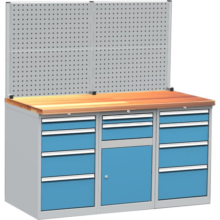 Salikts darbnīcas darbgalds DPS_113