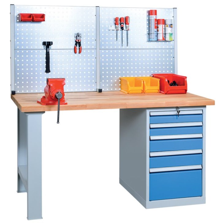 Salikts darbnīcas darbgalds DPS_203