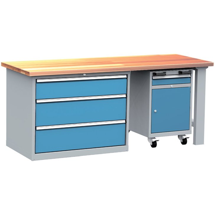 Salikts darbnīcas darbgalds DPS_211