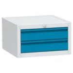 Zem darba virsmas piekarināms konteiners LDS galdiem ar 2 atvilktnēm