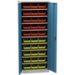 Universāls skapis ar plastmasas tvertnēm