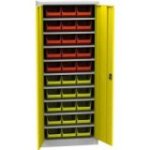 Universāls skapis ar plastmasas tvertnēm