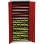 Universāls skapis ar plastmasas tvertnēm