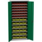 Universāls skapis ar plastmasas tvertnēm