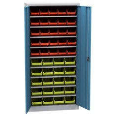 Universāls skapis ar plastmasas tvertnēm