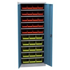 Universāls skapis ar plastmasas tvertnēm