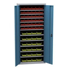 Universāls skapis ar plastmasas tvertnēm