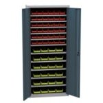 Universāls skapis ar plastmasas tvertnēm