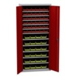 Universāls skapis ar plastmasas tvertnēm