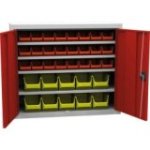 Universāls skapis ar plastmasas tvertnēm