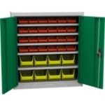 Universāls skapis ar plastmasas tvertnēm