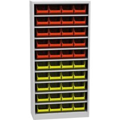 Universāls skapis ar plastmasas tvertnēm