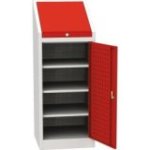 Darbnīcas instrumentu skapis ar integrētu rakstāmgaldu