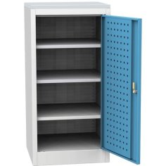 Darbnīcas instrumentu skapis ar lamināta darba virsmu