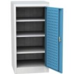 Darbnīcas instrumentu skapis ar lamināta darba virsmu