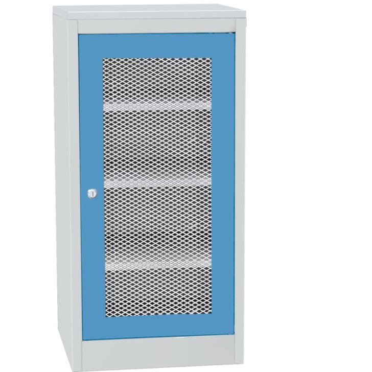 Darbnīcas instrumentu skapis ar lamināta darba virsmu